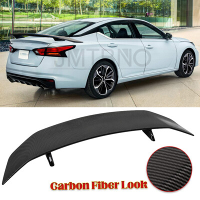 For Nissan Altima Sedan 47'' GT Style Rear Trunk Spoiler Racing Wing Carbon Fiber