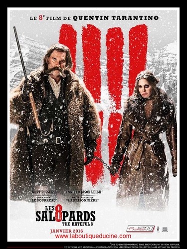 THE HATEFUL EIGHT (2016) ADVANCE D Original French Movie Poster Rolled