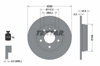 2X Textar 92074303 Bremsscheibe FüR Ford Seat VW