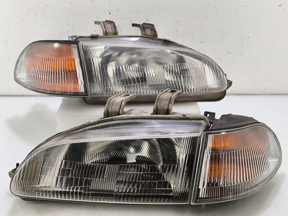 シビック EG EJ usヘッドライト　スタンレー JDM STANLEY Honda Civic EG9 SR4 EH 4Door OEM Head Lamp Corner