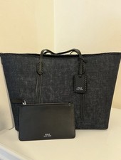 Image of Polo Ralph Lauren Large Structured Tote Bag- Black (with Zip Pouch).