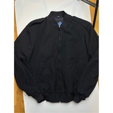 Neptune Garment Co Men's Black Bomber Jacket sz 40