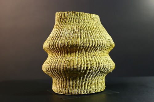 Hand‐woven African Grass Basket Decorative Storage Boho Home Organization-G5717 - 第 18/24 張圖片