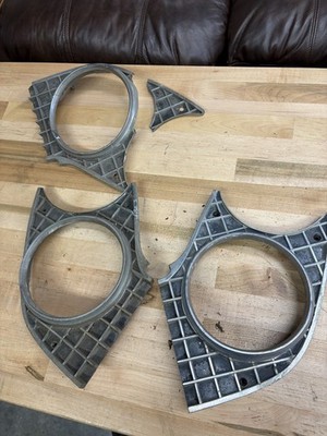 LINCOLN CONTINENTAL 1959 HEADLIGHT FRAME BEZEL PAIR PLUS EXTRA SPARE MARK IV