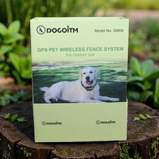 BNIB - DOGOITM,GPS Wireless Dog Fence Outdoor Use, Pet Containment System - GM08