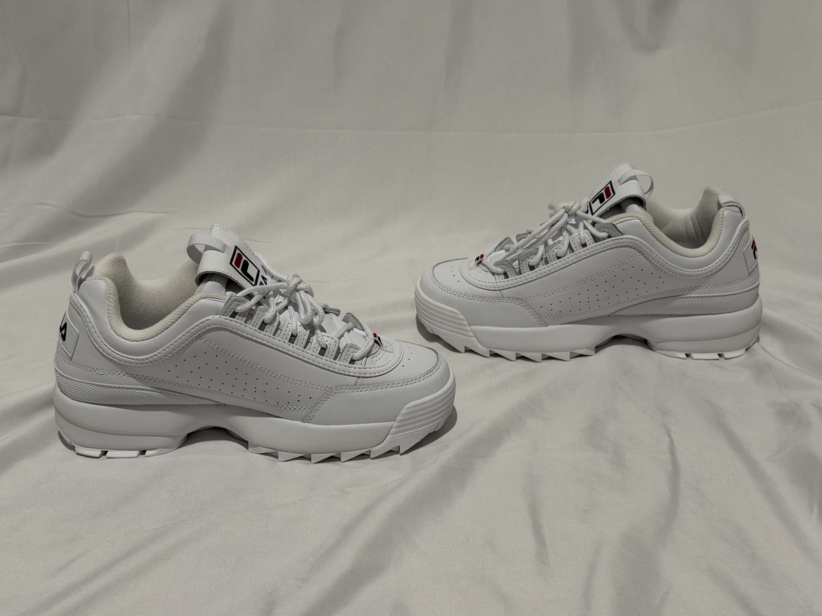 FILA Disruptor II Premium Women’s Size 9.5 White Sneakers New in Box image 6