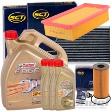 FILTERSET SATZ+CASTROL 5W30 ÖL 1.6+2.0 dci für NISSAN QASHQAI J10+JJ10 X TRAIL 