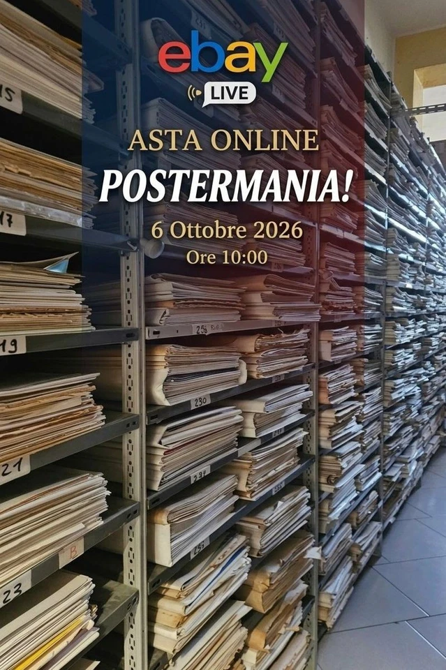 🔴 POSTER Cinema in LIVE: Aste Lampo di Poster Vintage da Collezione