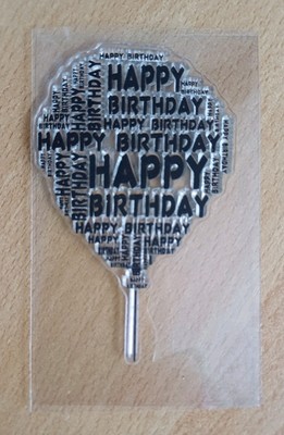 Clear Stamps Stempelset '' Luftballon Happy Birthday ''