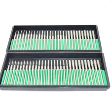 60 Pcs Diamond Drill Bits, 1Mm 2Mm 3Mm Mix Set Jewelry Drill Bits for Jewelry, S