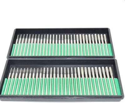 60 Pcs Diamond Drill Bits, 1Mm 2Mm 3Mm Mix Set Jewelry Drill Bits for Jewelry, S