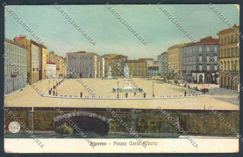 Livorno Città Alterocca 6002 SCOLLATA cartolina ZB4981