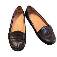 Vionic Larrun Metallic Black Loafers