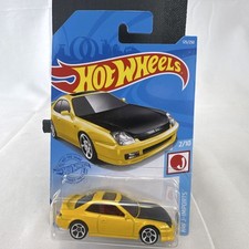 Hot Wheels 1:64 1998 Honda Prelude HW J-Imports Yellow JDM Diecast Car 125/250