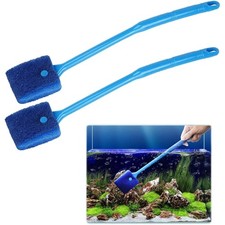 Aquarium Schwamm Reinigungsschwamm Scheibenreiniger Glas Kunststoff 2 Stück