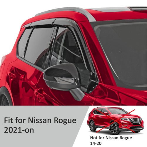 Rain Guards Vent Visors Shade for 2021-2025 Nissan Rogue SHATTERPROOF - Picture 6 of 9