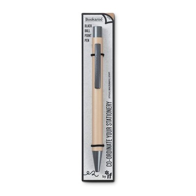 IF Bookaroo Pen, soft touch, colour coated pen with black ink - GOLD GOLD 1 coun