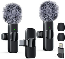 Professional Wireless Lavalier Lapel Microphone for Iphone, Ipad