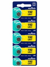 Murata LR41 192 Alkaline Watch Batteries Pack of 5