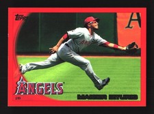 Maicer Izturis Los Angeles Angels 2010 Topps Red Border #566 SN /299