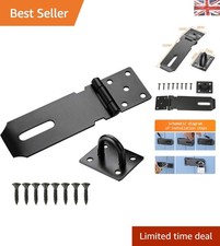 Easy-Install 4-Inch Heavy Duty Shed Lock Hasp for Secure Storage Solutions