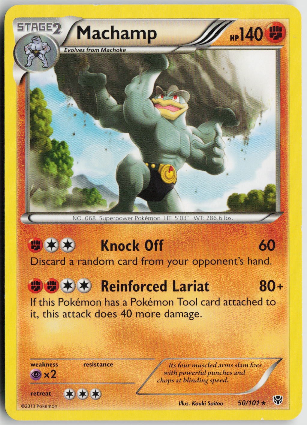 LP Machamp 50/101 Rare Plasma Blast Pokemon