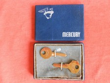 2 Mercury Gold Plated Vintage Nos Ignition And Trunk Key Blanks 1946 - 1951