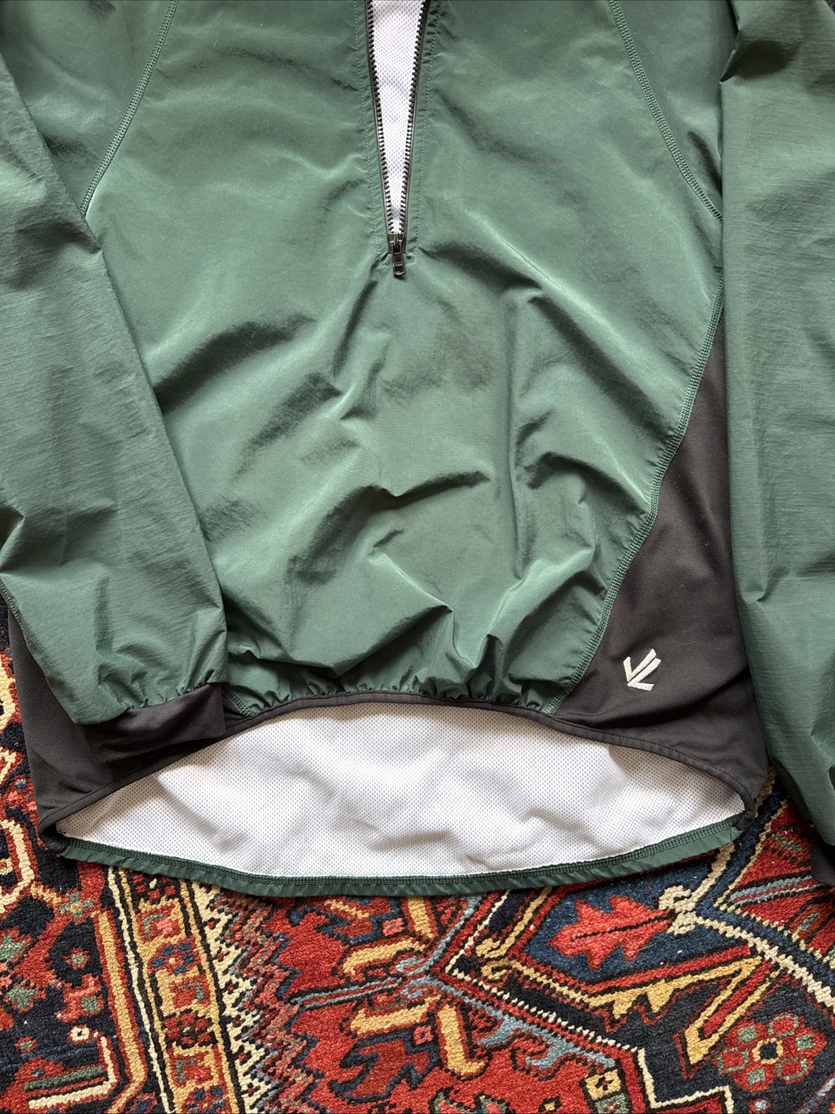 FILA Giacca Pullover JL Racing Classic Sequel Splash Rowing Taglia Large Verde Cacciatore