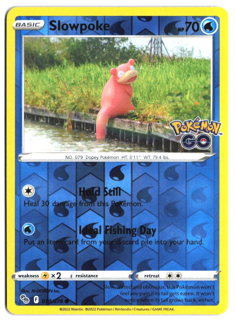 Slowpoke #19 - Pokémon GO - Reverse Holofoil - Common - Near Mint