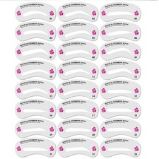 24 Styles Eyebrow Template Set Beauty Reusable Natural Look Easy Apply