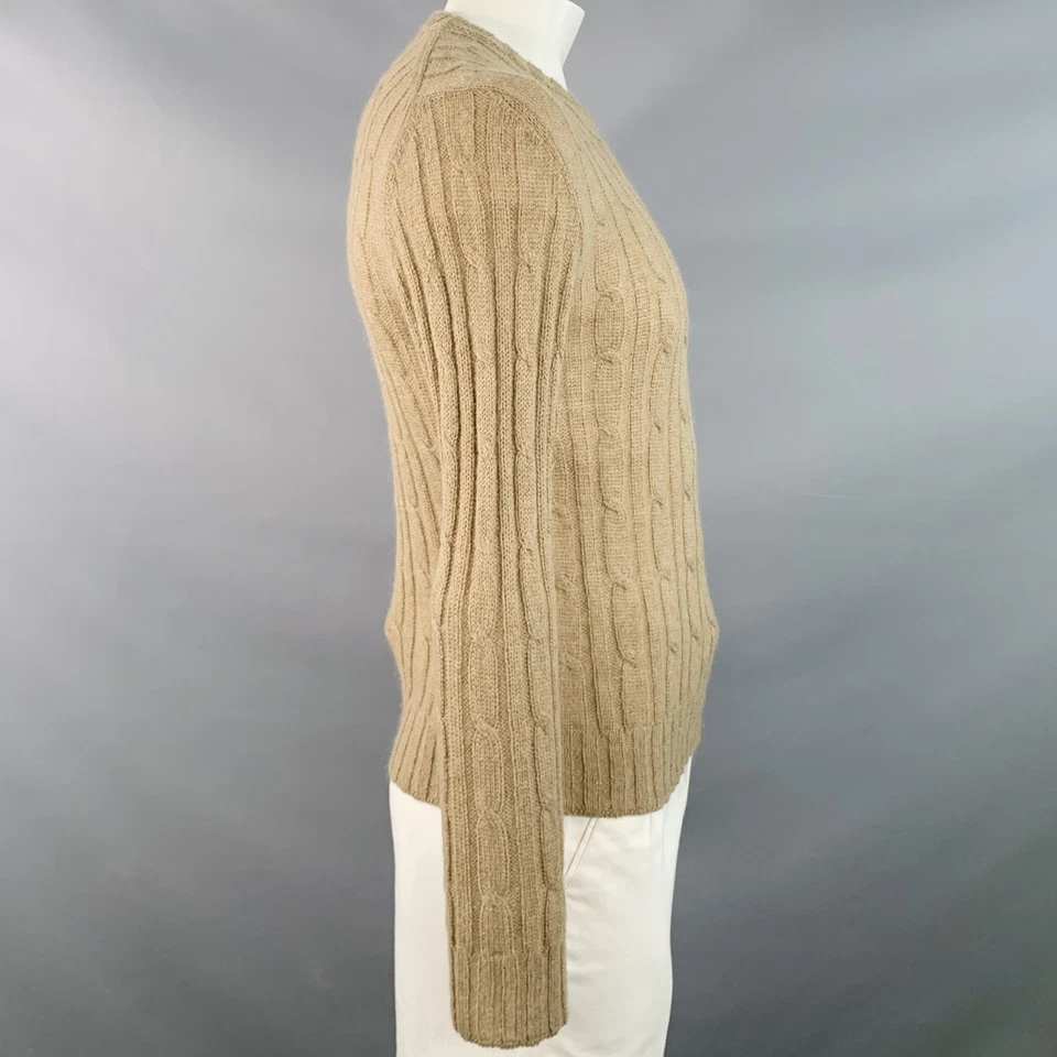 Suéter GUCCI Talla L Tostado Tejido con Cable Cashgora Cuello Redondo Foto 4 de 4