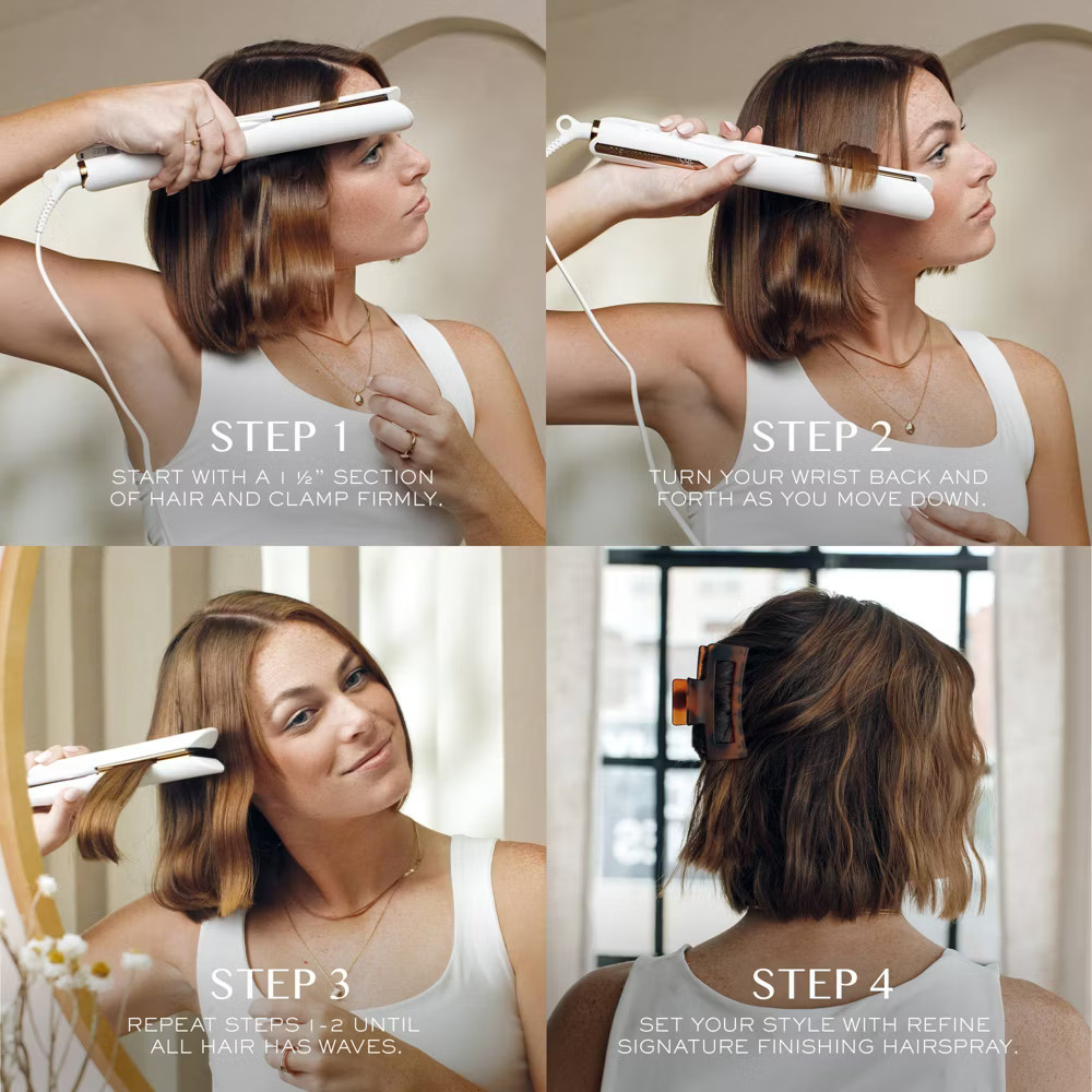 Kristin Ess Titanium Flat Iron Hair Straightener and Curler - Dual Voltage