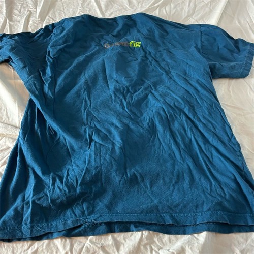 SLEATER KINNEY Unisex Owl Graphic Tee Blue Vintage Art Size L - Picture 5 of 5