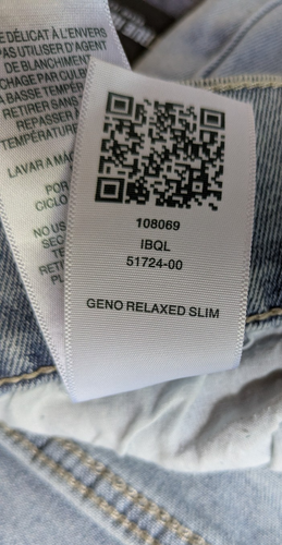 NWT True Religion Geno Relaxed Slim Jeans 34/33x32 Light Wash Denim Stretch Mens - Picture 14 of 15