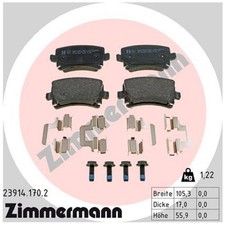Satz Bremsbeläge Bremsklötze hinten für Audi A6 4FH C6 4F2 4F5 TT 8J3 | 24234