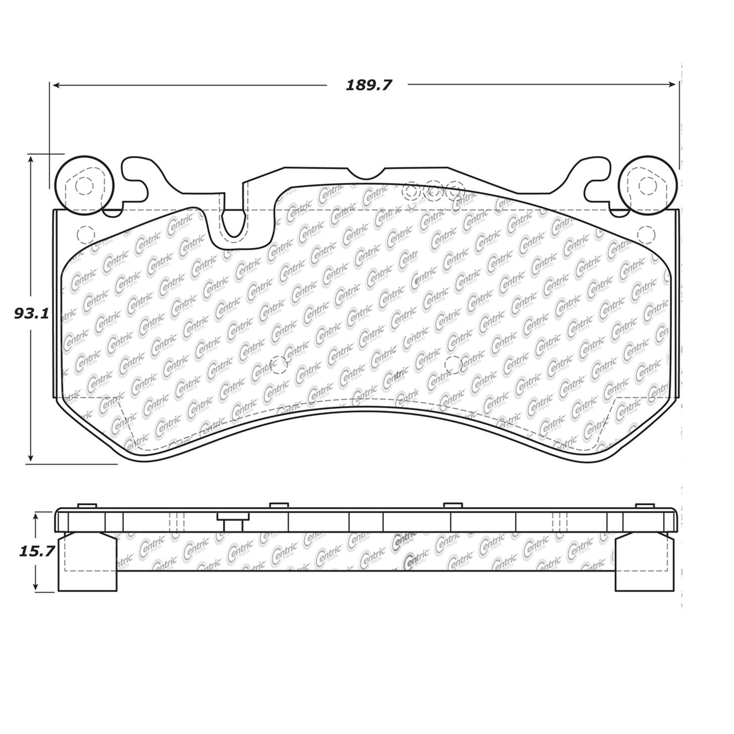 For 2011-2015 Mercedes-Benz SLS AMG | Centric Front Disc Brake Pads