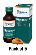 Himalaya Platenza Syrup 100ml x 5  Herbal Platelet Support Syrup  Free Ship