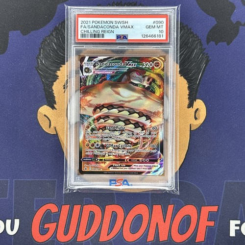 💎PSA 10 GEM MINT 2021 Pokemon Chilling Reign SANDACONDA VMAX #090 Full Art - Picture 1 of 3