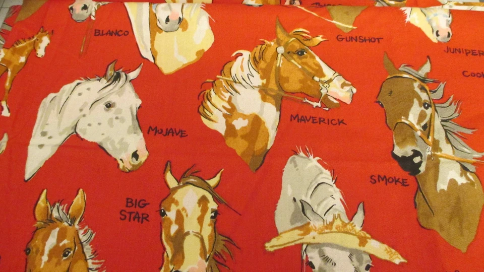 Alexander Henry Tela Establo Mates Colección 2005 Caballos Ecuestres Por POR x 42 Foto 2 de 4