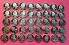 1995-S FULL ROLL OF 40 SILVER PROOF WASHINGTON QUARTERS.  STUNNING