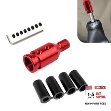 Gear Shift Knob Adapter, M12x1.25 Aluminum Alloy Shifter Knob Adapter, 1 PC Red
