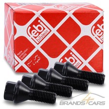 4x FEBI BILSTEIN RADSCHRAUBEN M12x1,5x26 mm VERZINKT SW17 RADSCHRAUBE 31880351