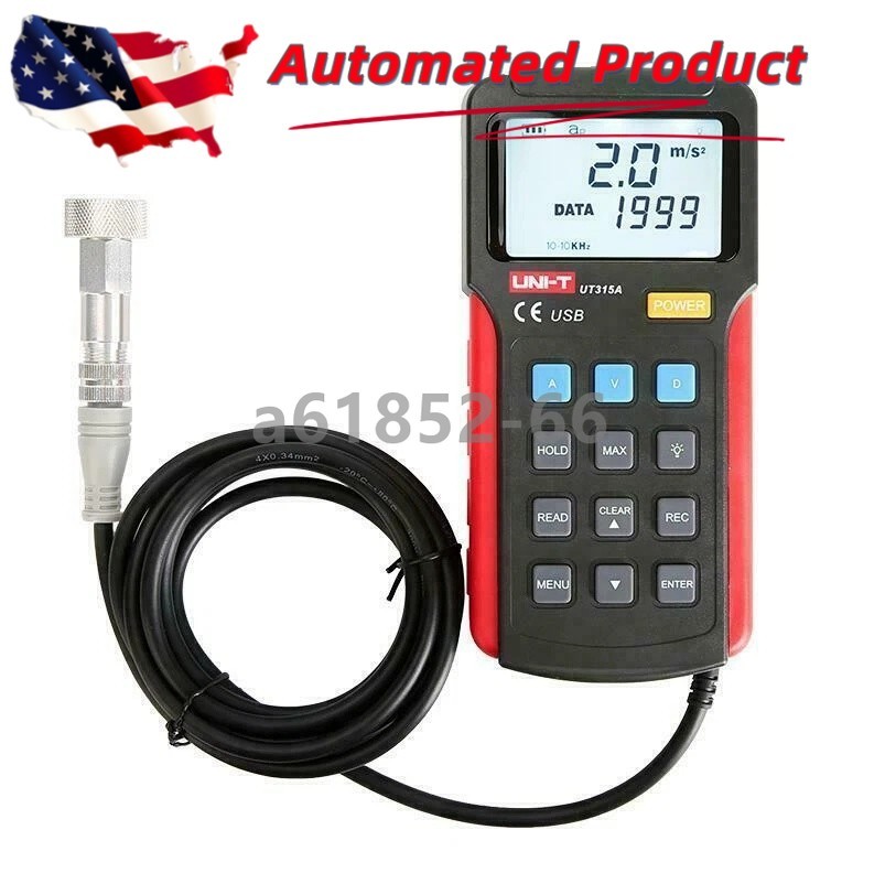UNI-T UT315A Handheld Bibration Testers Speed Displacement Split Vibrometer Kd