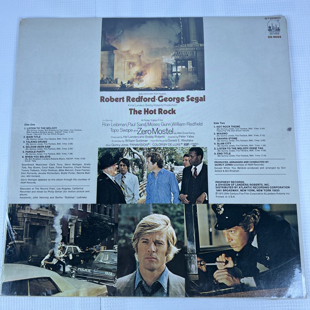 OST LP SEALED THE HOT ROCK QUINCY JONES 1972 PROPHESY ORIG