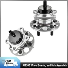 Rear Left and Right Wheel Bearings and Hubs for 2010 - 2015 Toyota Prius Plug-In
