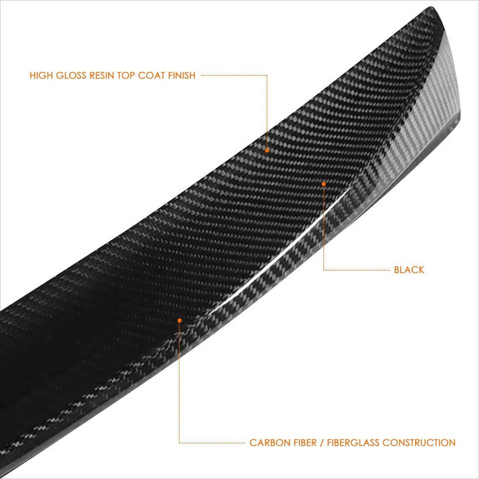 Spoiler traseiro tampa do porta-malas tipo AMG fibra de carbono classe GLE 16-19 Mercedes-Benz - Imagem 4 de 4