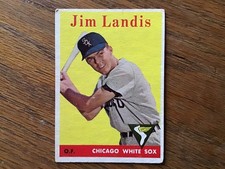 1958 Topps - Jim Landis #108 Team Name in White
