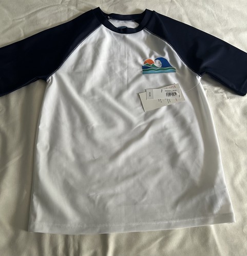 Old Navy Kids Boy’s Short Sleeve Raglan Rashguard M(8) NWT Swimwear
