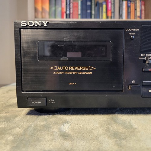 Vintage Sony TC-WR590 Stereo Cassette Dual Tape Deck - Tested Works - Picture 4 of 9