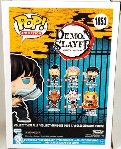 FUNKO POP 1853 Demon Slayer Muichiro Tokito 1853 Nuovo Con Box - Foto 3 di 4